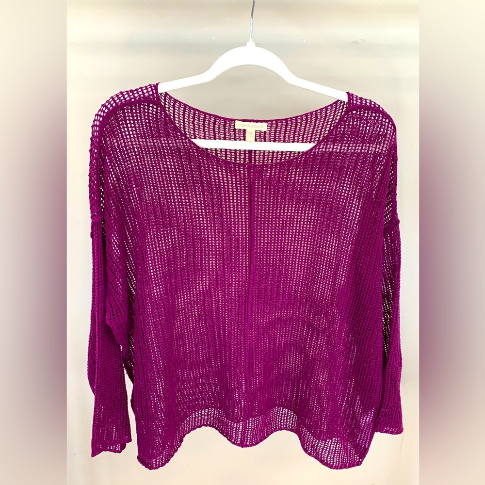 Eileen Fisher Organic Linen knit Top